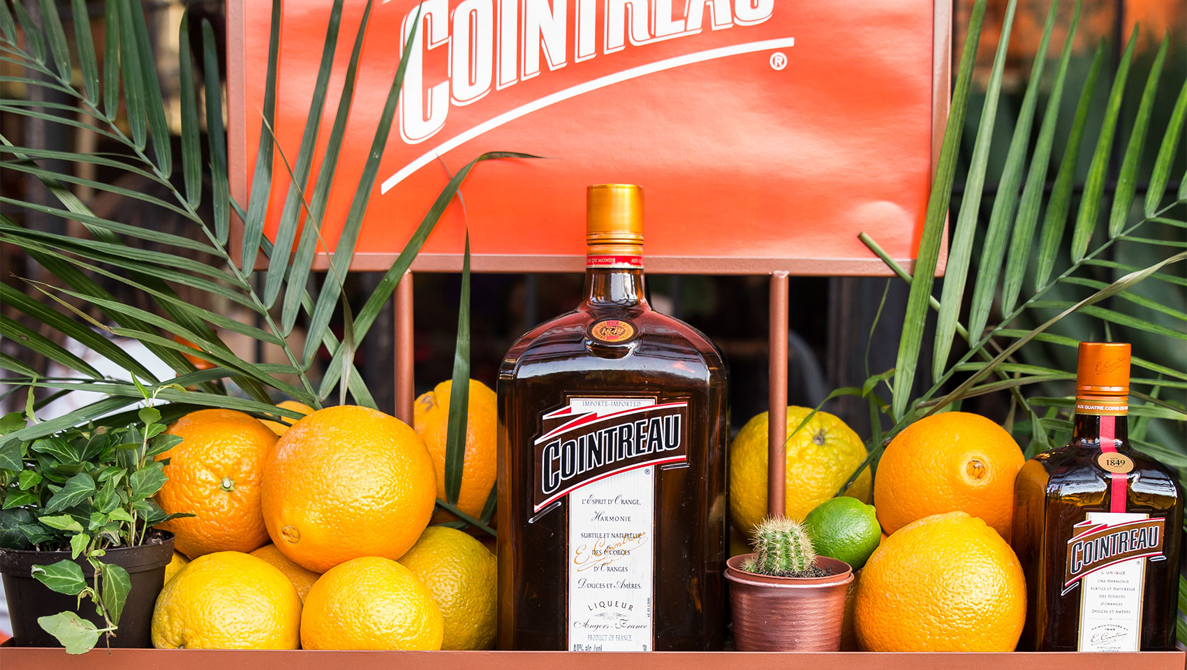 Cointreau bottle and display
