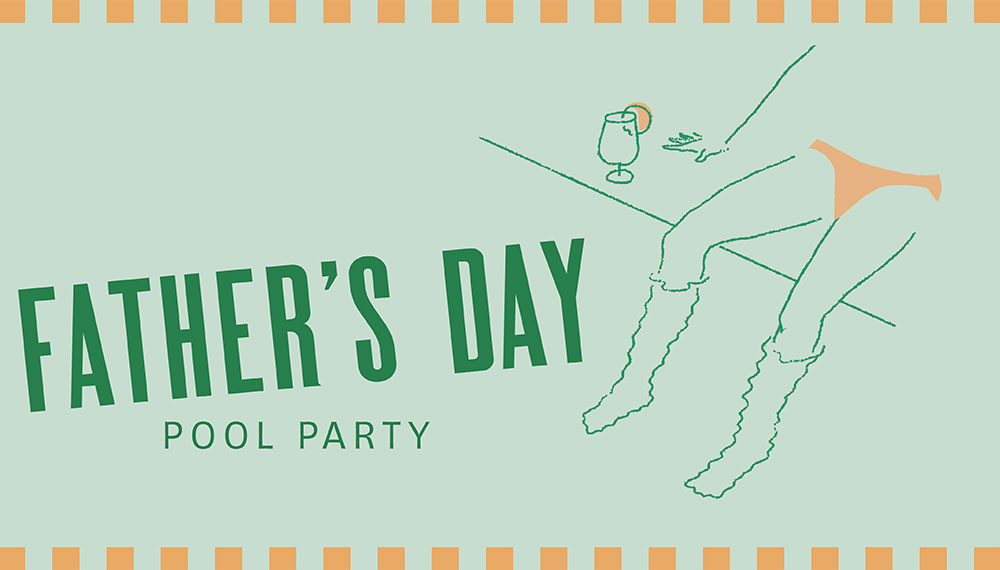 Father's Day Pool Party Web Tile