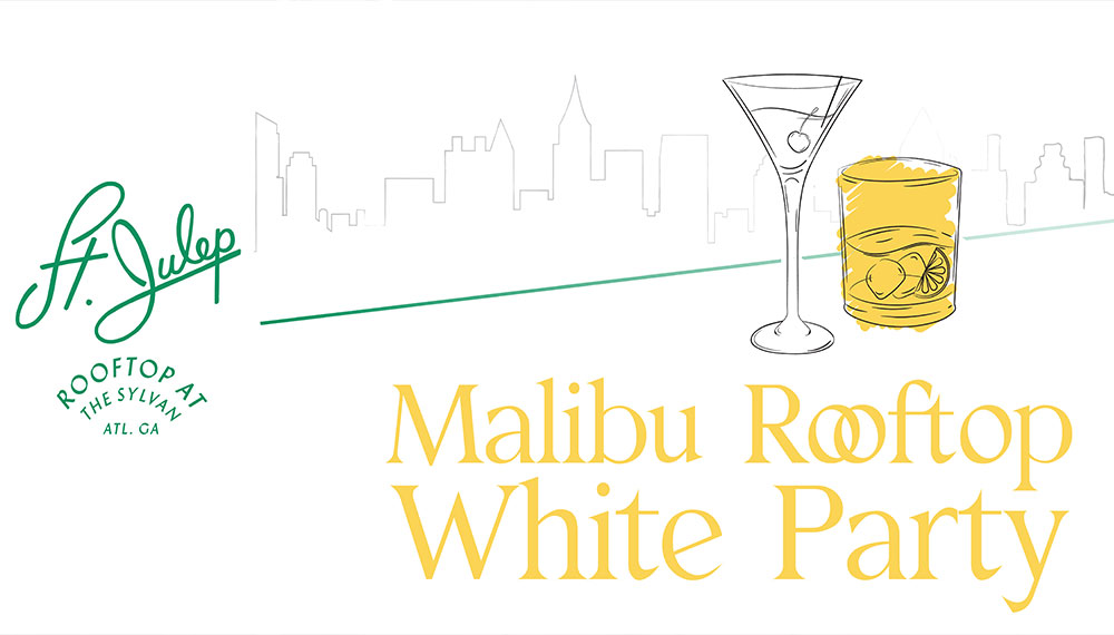 Malibu Rooftop White Party Flyer