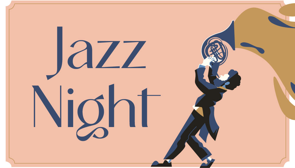 Graphic that says Jazz Night